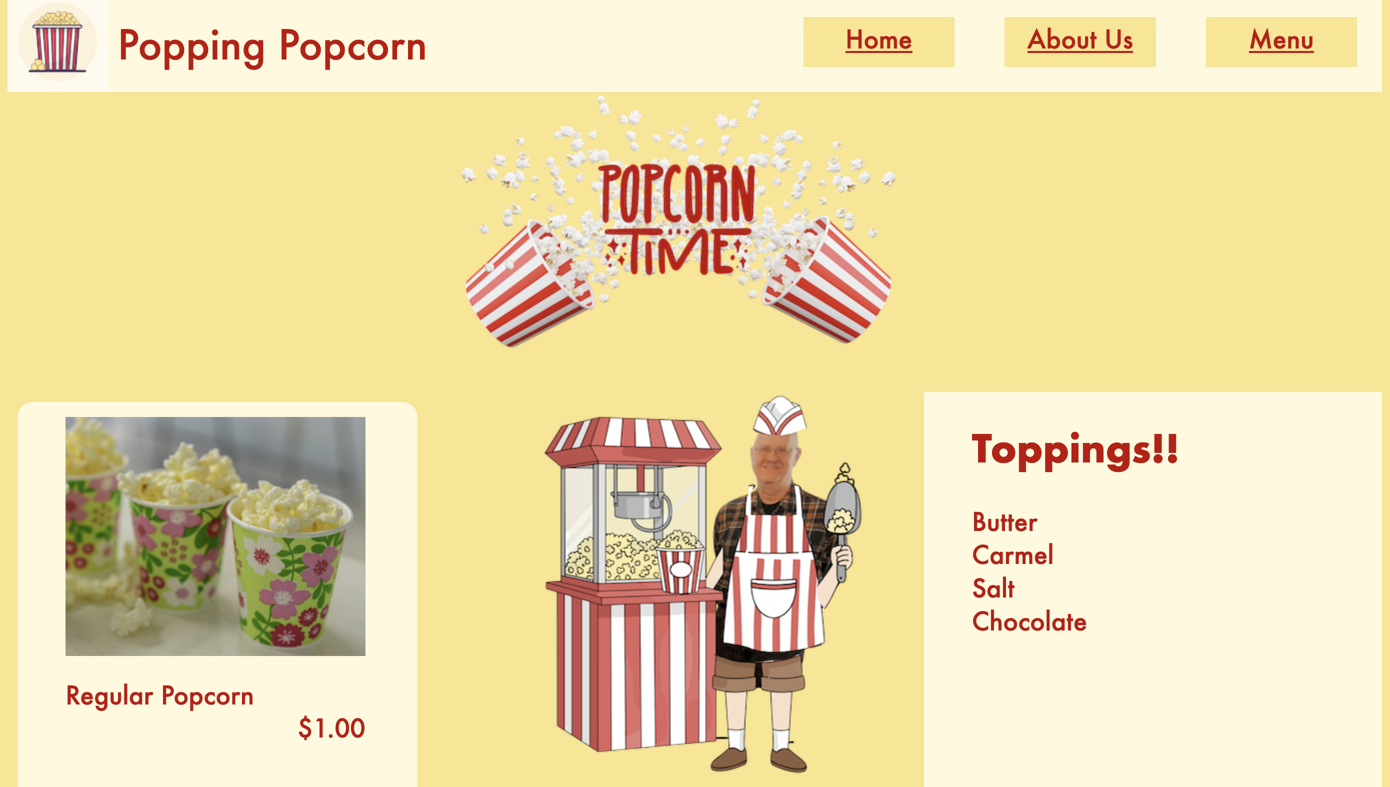 About Us Popcorn
